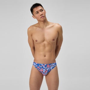 SPEEDO ML PRINTED BRIEF AM BLUE/ORANGE - 30