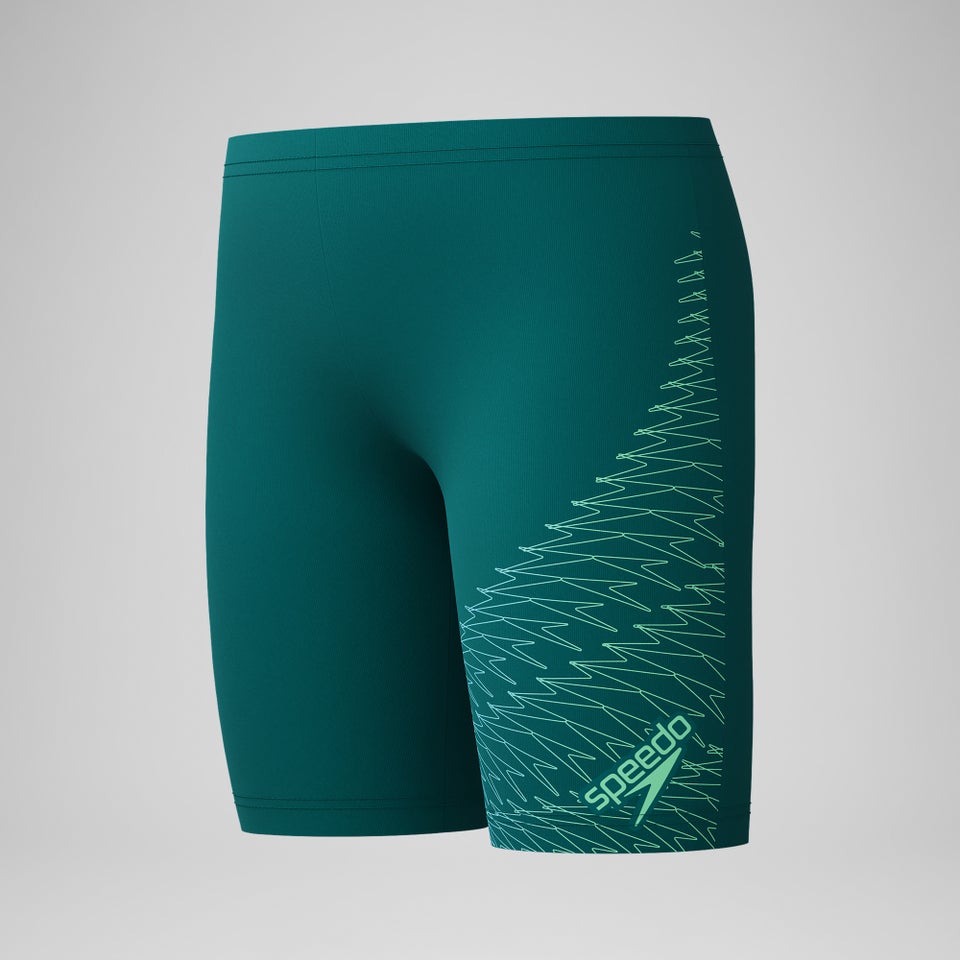 Jungen Medley Schwimmhose mit Logo Grün