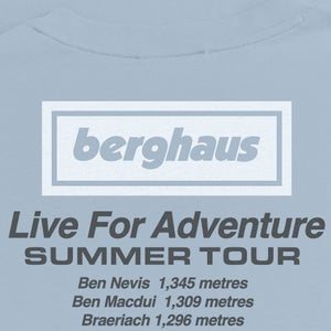 Unisex Adventure Tour Tee - Grey Blue
