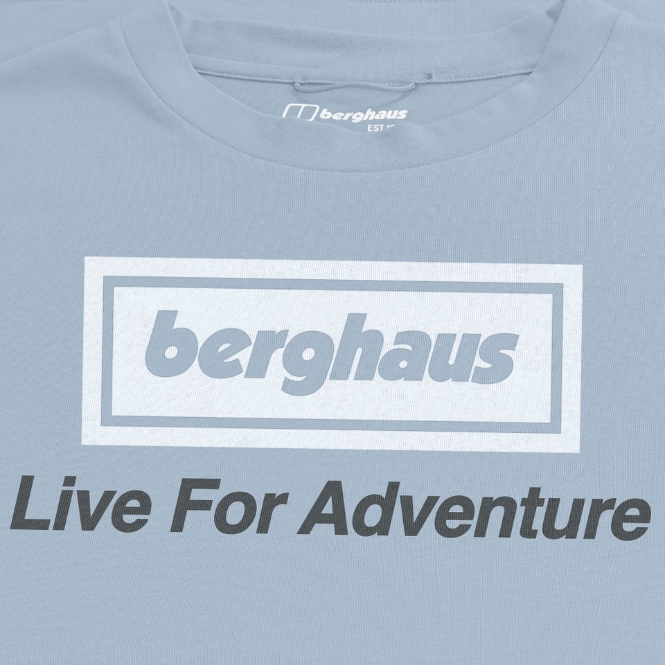 Unisex Adventure Tour Tee - Grey Blue