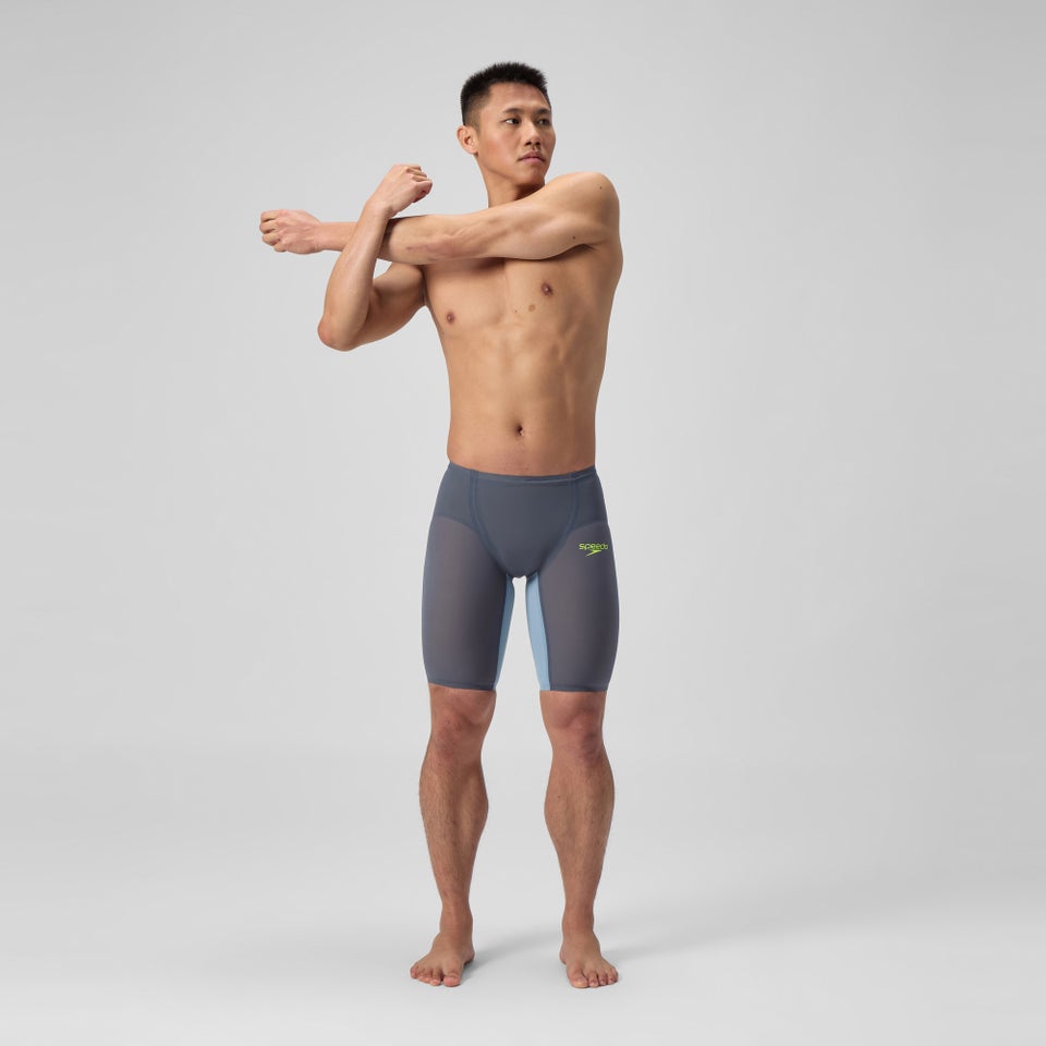 Herren Fastskin LZR Pure Valor 2.0 Schwimmhose mit hohem Bund Grau/Blau