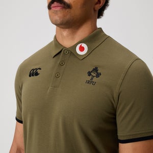 Mens Ireland Team Polo Shirt Khaki