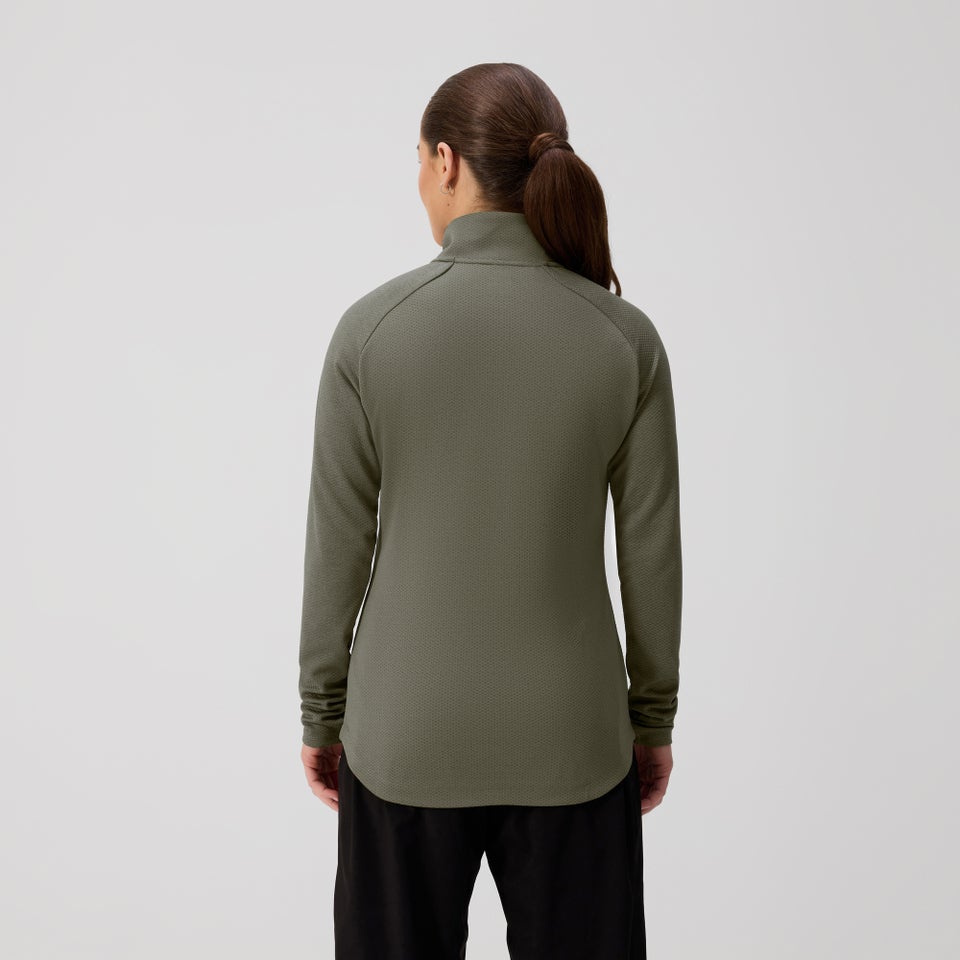 Womens Ireland Elite 1st Layer Top Khaki Marl