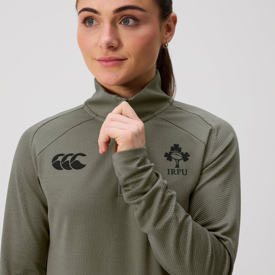 Womens Ireland Elite 1st Layer Top Khaki Marl