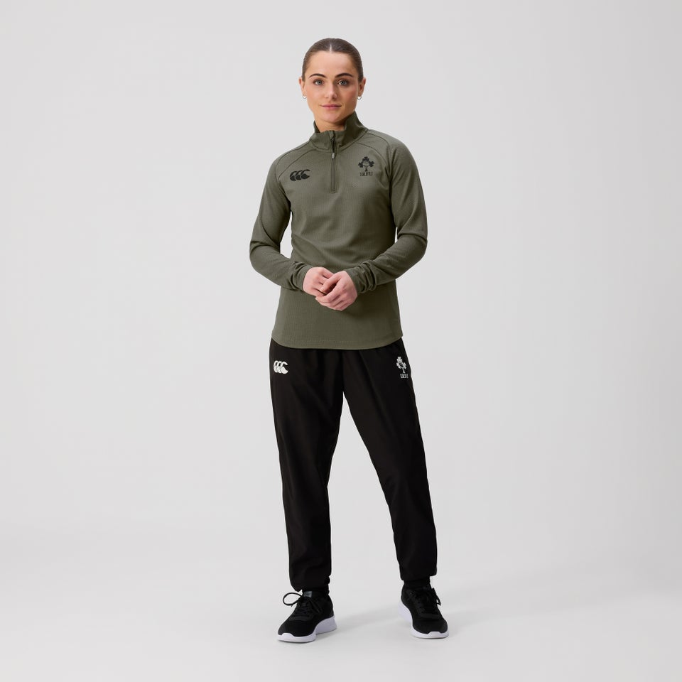 Womens Ireland Elite 1st Layer Top Khaki Marl