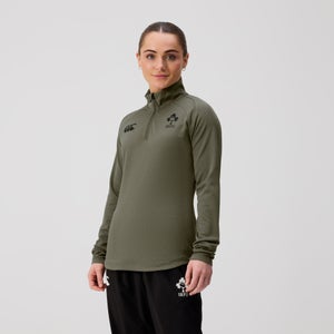 Womens Ireland Elite 1st Layer Top Khaki Marl