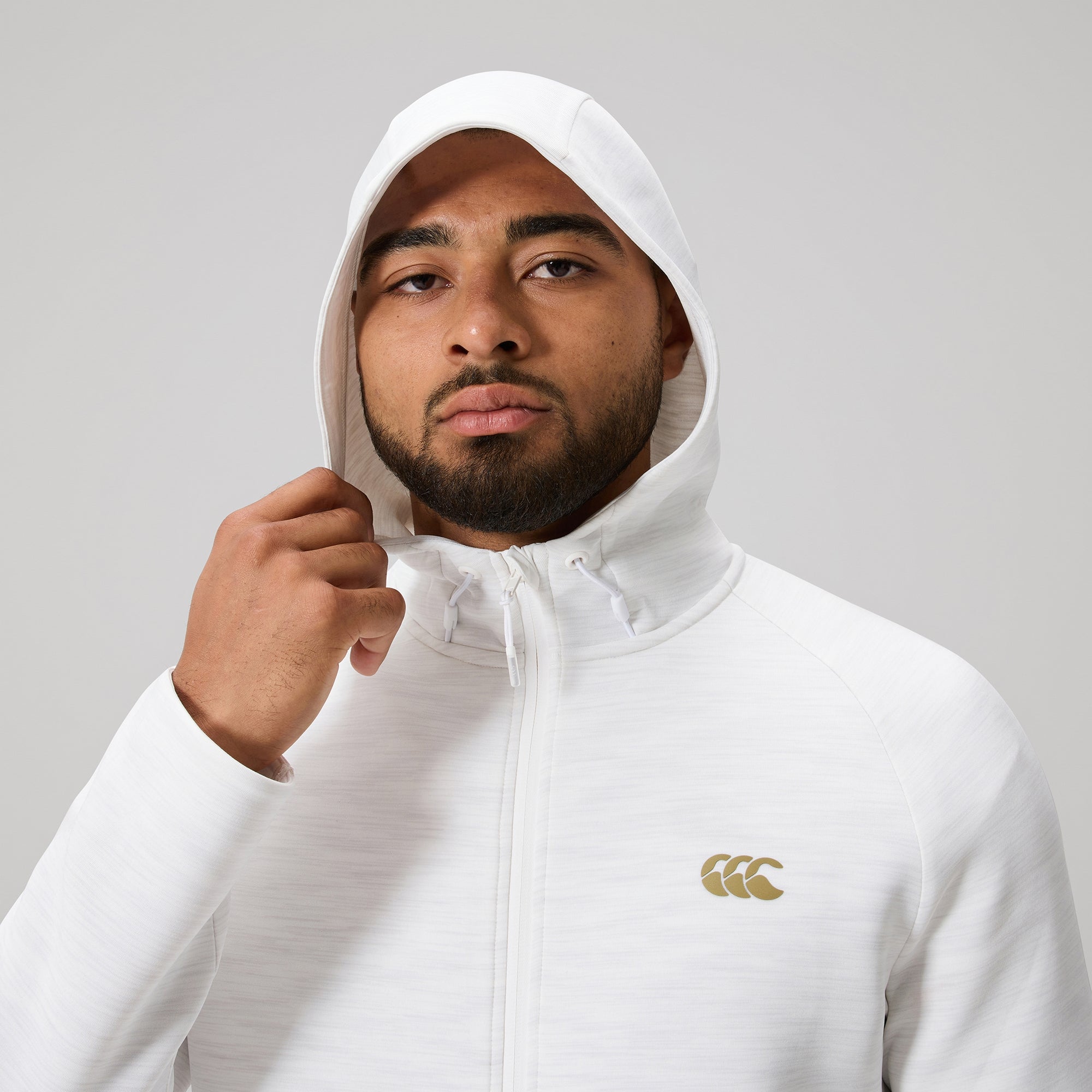 MENS EVEREST FULL-ZIP HOODIE WHITE | Canterbury Australia