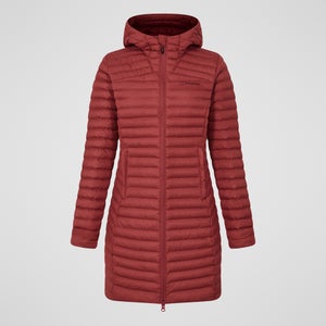 Women's Nula Micro Synthetic Insulated Long Jacket - Red