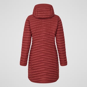 Women's Nula Micro Synthetic Insulated Long Jacket - Red