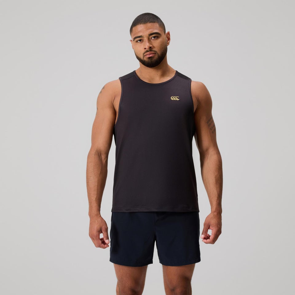 MENS TEMPO+ SINGLET BLACK