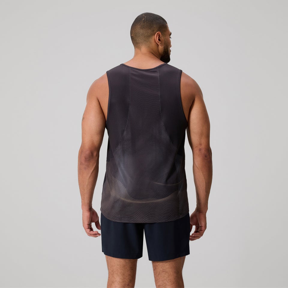 MENS TEMPO+ SINGLET BLACK