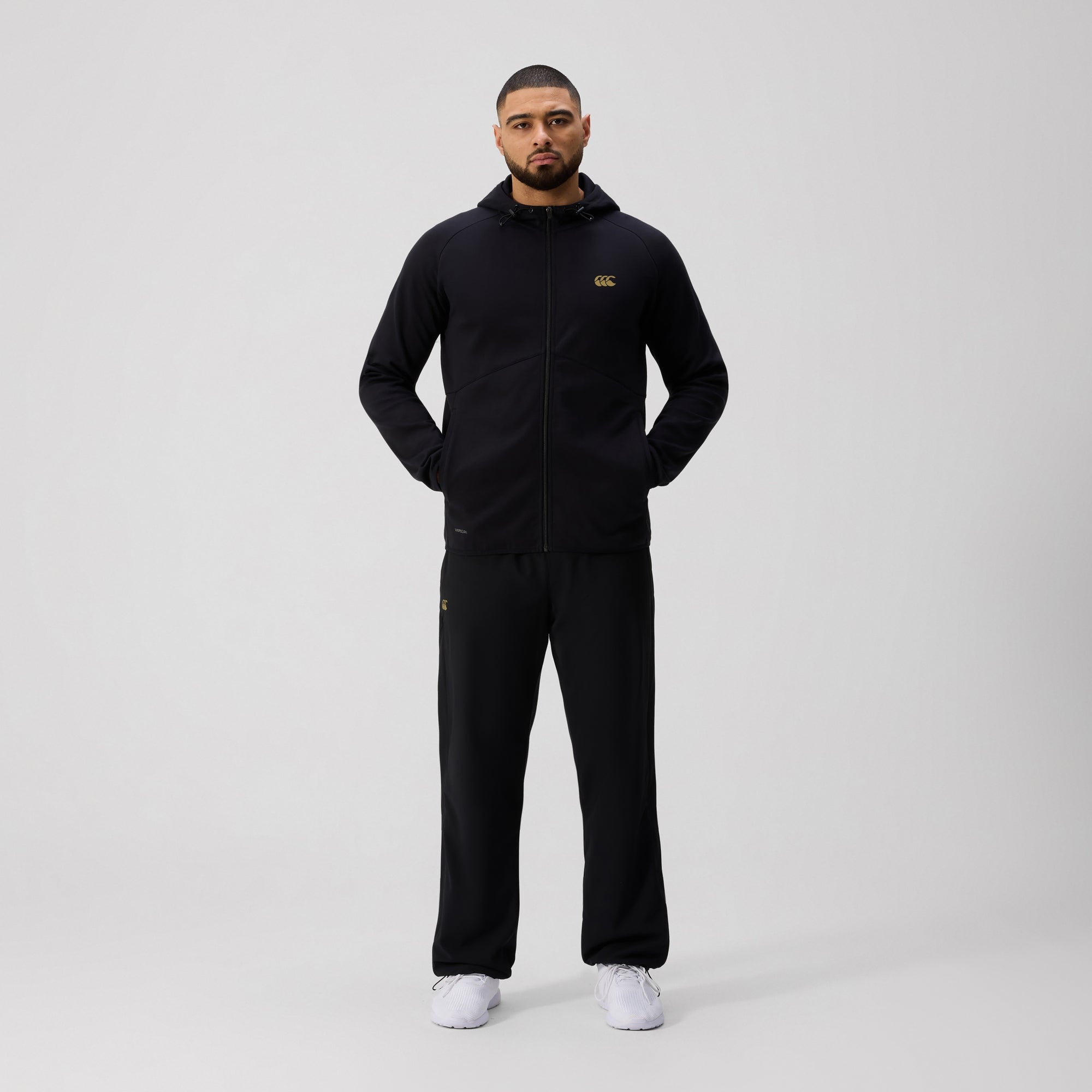 Mens Tempo+ Full-Zip Hoodie Black | Canterbury