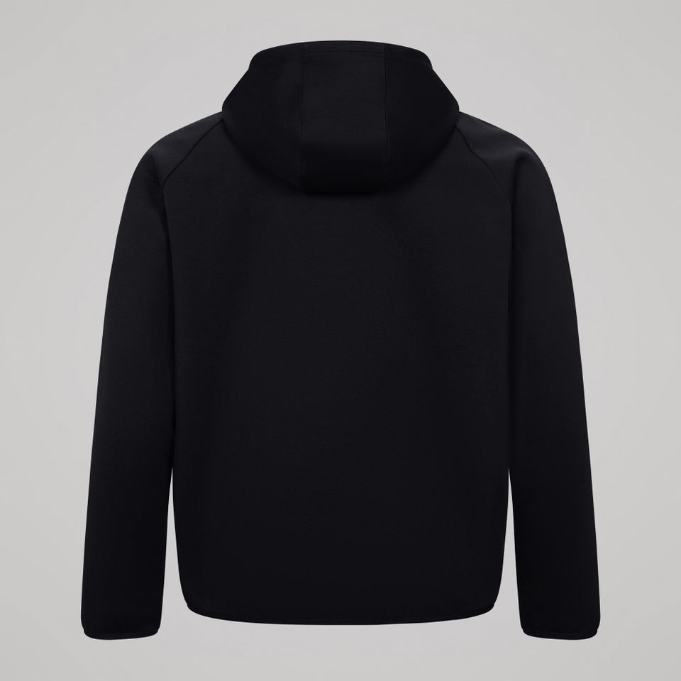 Mens Tempo+ Full-Zip Hoodie Black