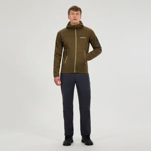 Men's Pravitale Mtn 2.0 Hooded Fleece Jacket  - Green/Brown