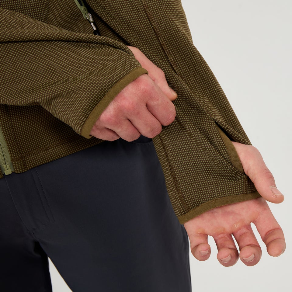 Pravitale MTN 2.0 Hoody Fleecejacke für Herren - Grün/Braun