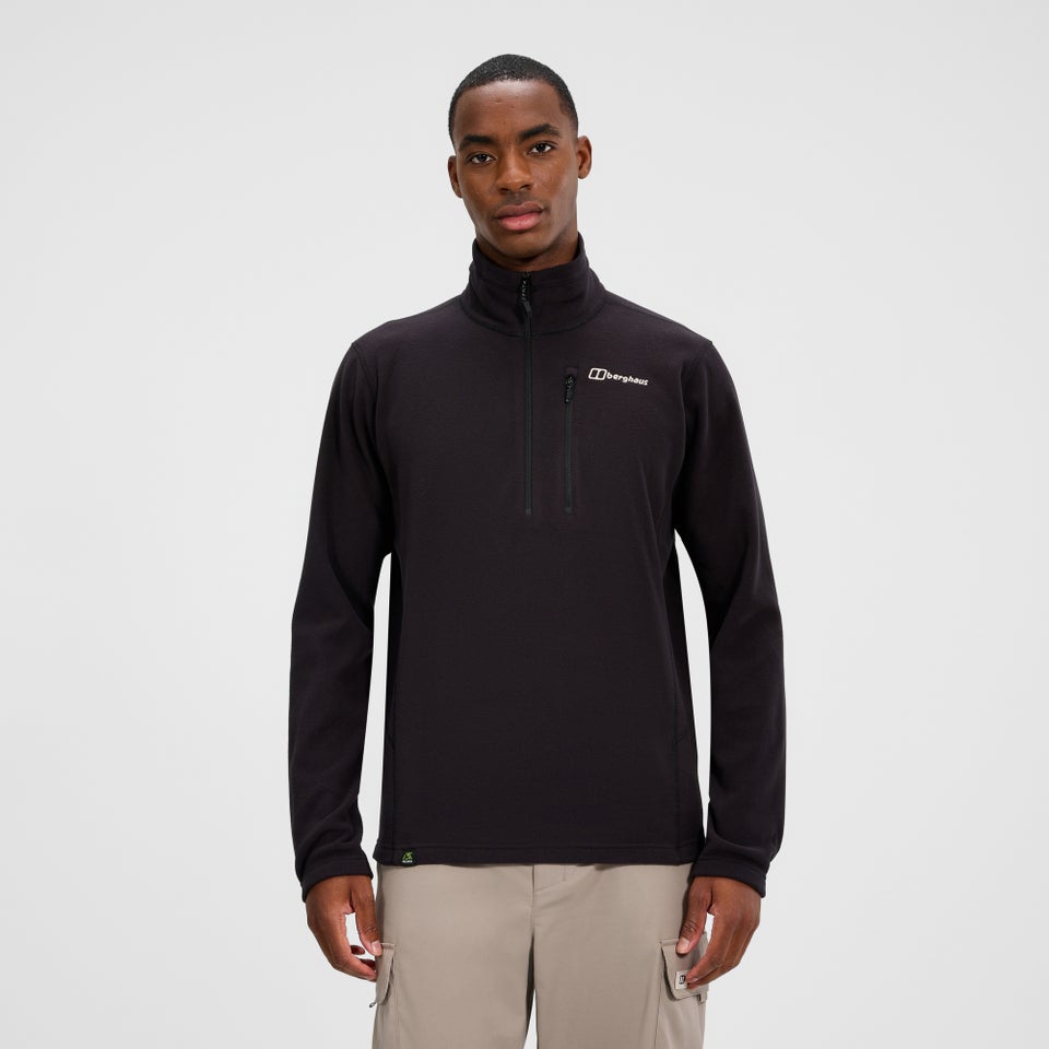 Men's Prism Micro Half Zip Polartec Fleece  - Black