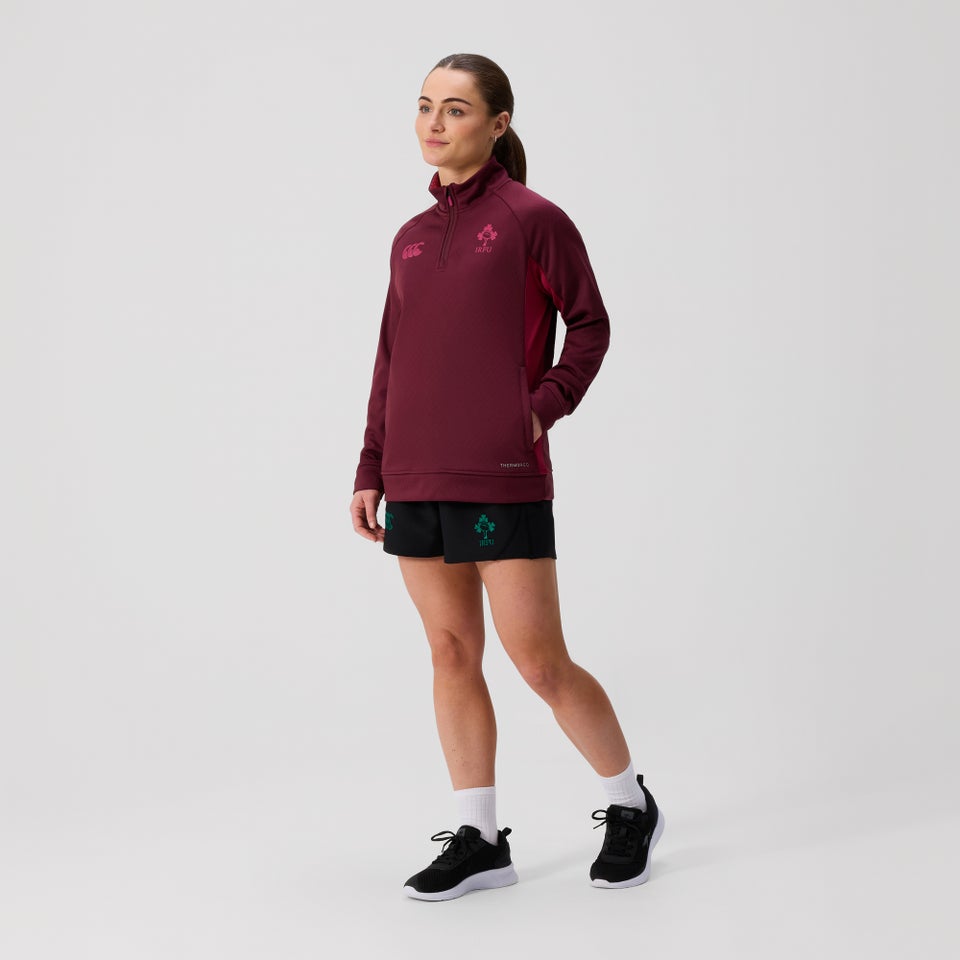 Womens Ireland 1/4 Zip Training Top Purple