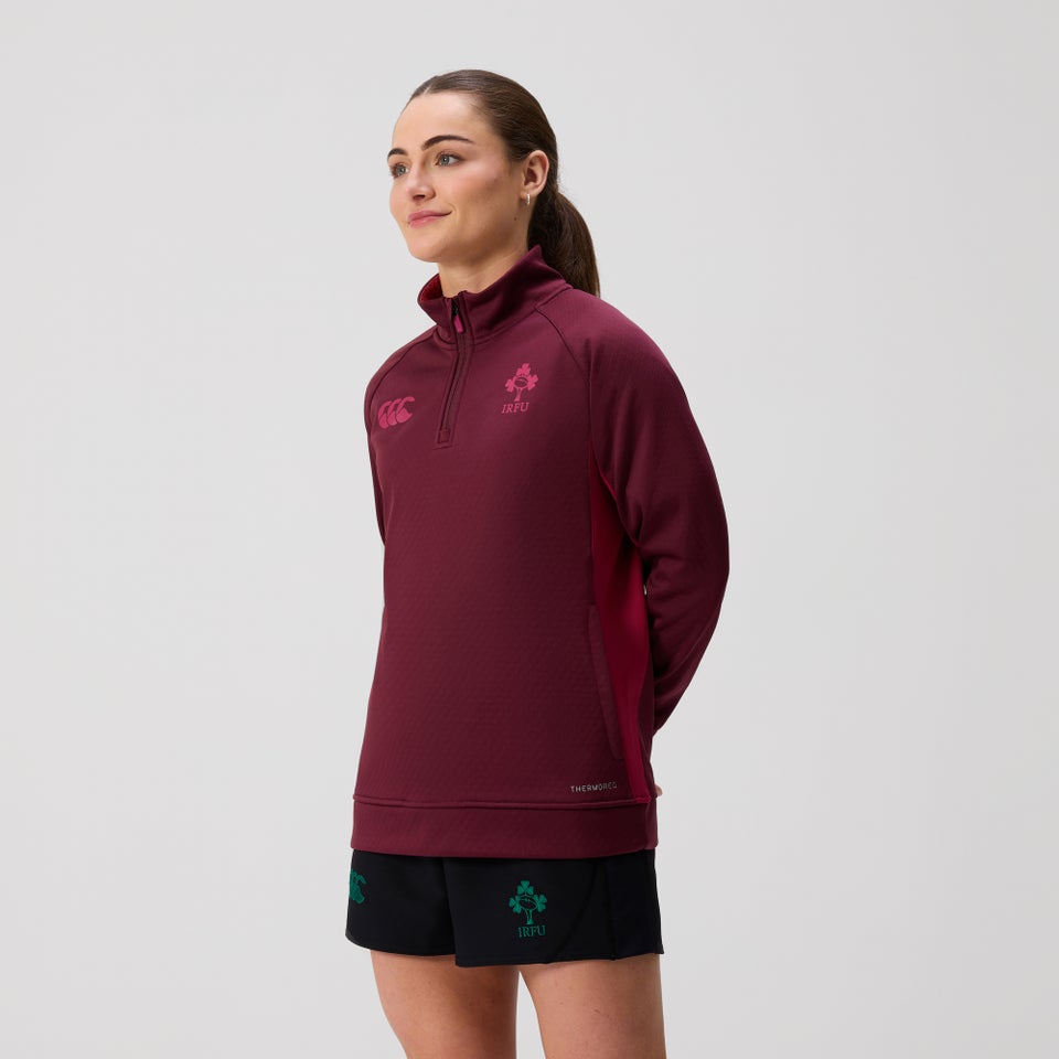 Womens Ireland 1/4 Zip Training Top Purple