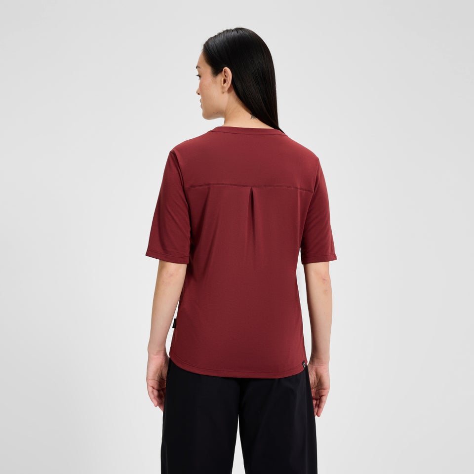 Coneflower Kurzarm-Shirt für Damen - Rot