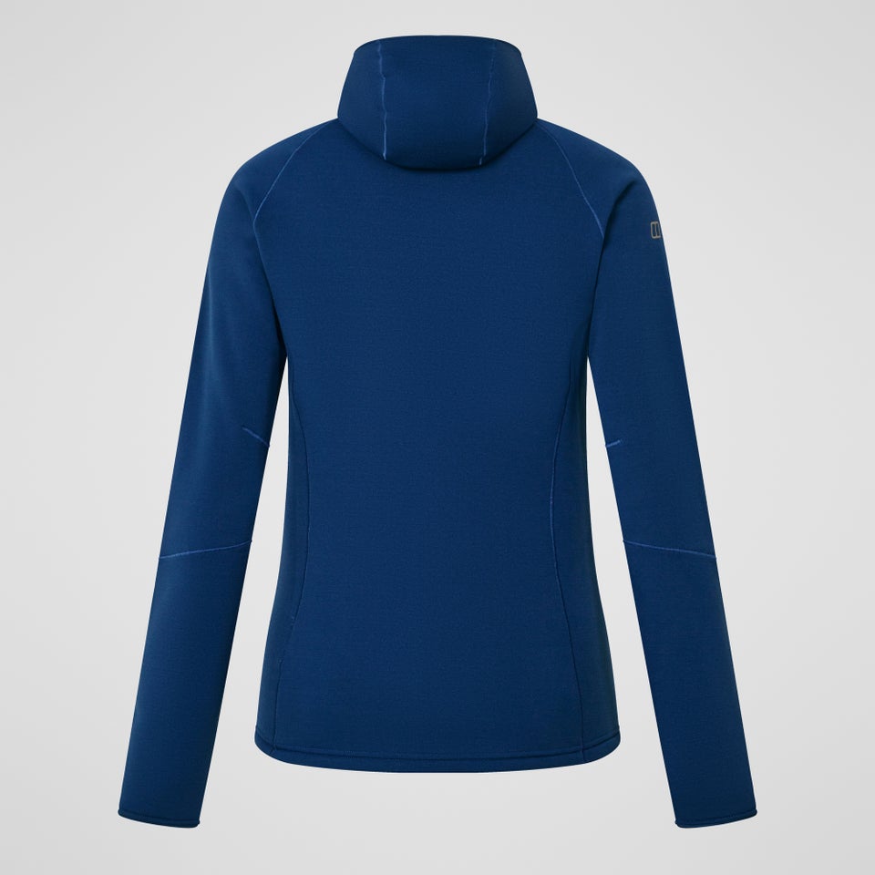Kinetic Powerstretch Hoody für Damen - Blau