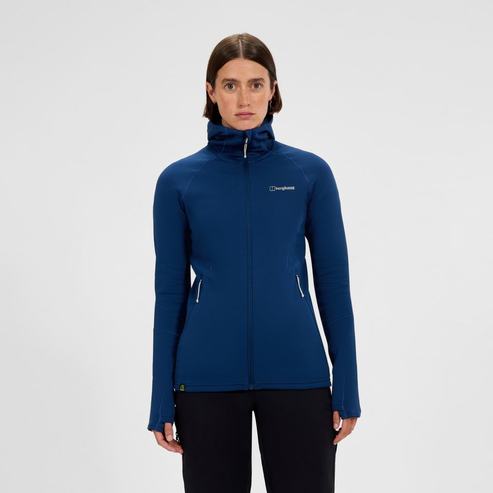 Kinetic Powerstretch Hoody für Damen - Blau