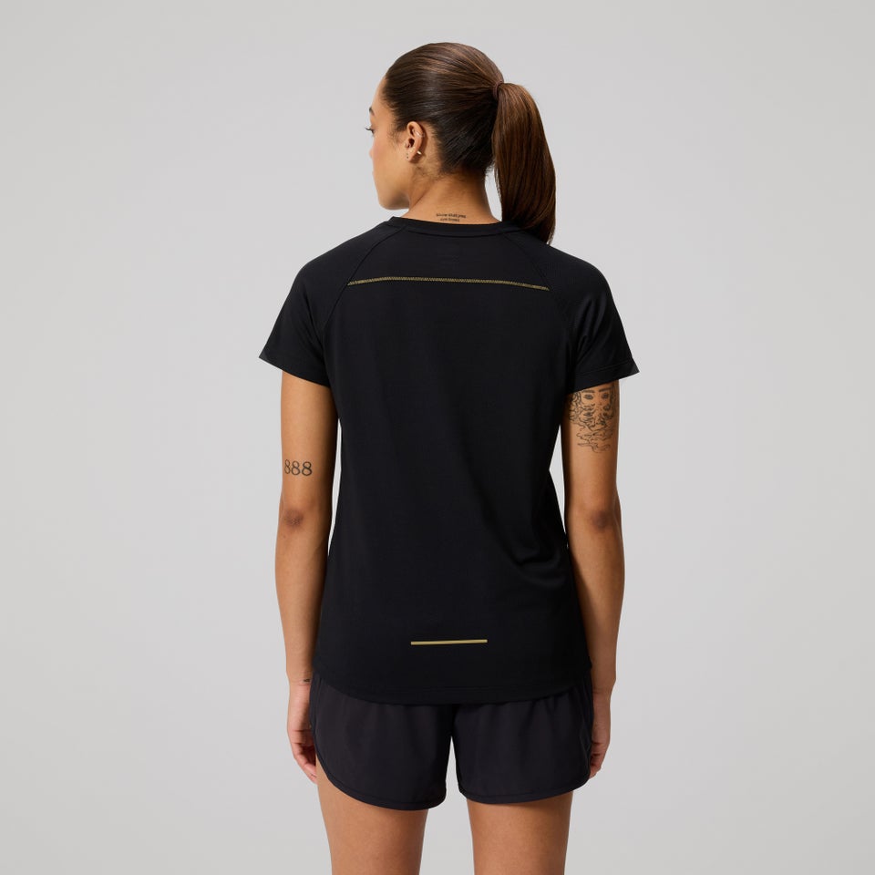Womens Tempo+ Training T-Shirt Black