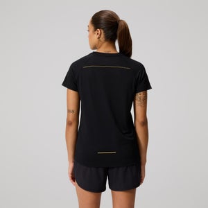 WOMENS TEMPO+ TRAINING T-SHIRT BLACK