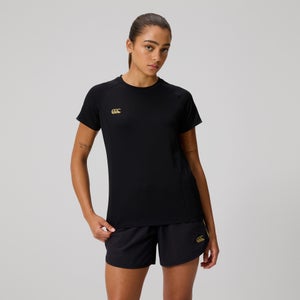 WOMENS TEMPO+ TRAINING T-SHIRT BLACK - 22