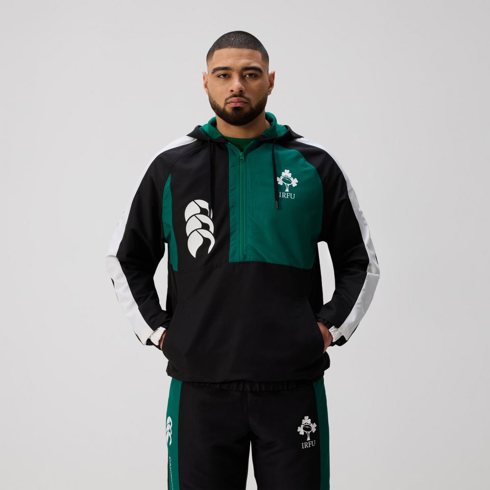 Mens Ireland Legends 1/4 Zip Jacket Black