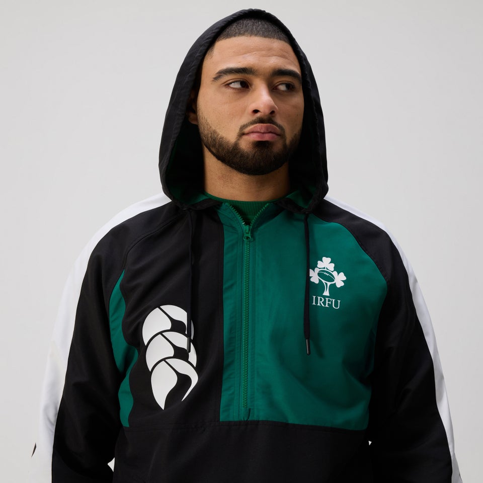 Mens Ireland Legends 1/4 Zip Jacket Black