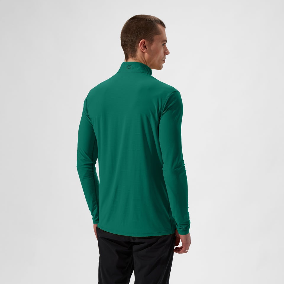 Men's  24/7 Half Zip Long Sleeve Tech Tee - Green