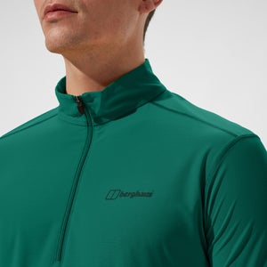 Men's  24/7 Half Zip Long Sleeve Tech Tee - Green
