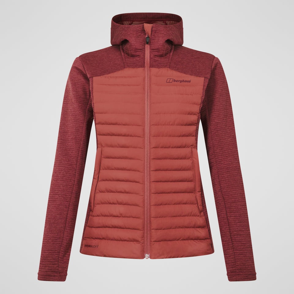 Women's Nula Hybrid Synthetic Insulated Jacket  - Red