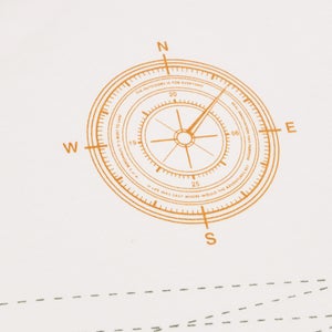 Unisex Contour Lines Tee - Pure White