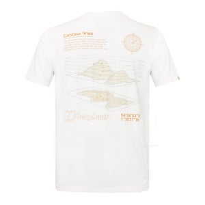 Unisex Contour Lines Tee - Pure White