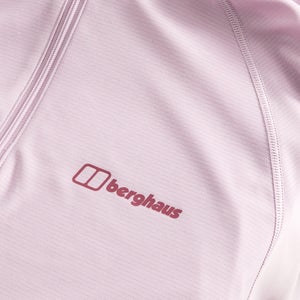 24/7 Half Zip Langarm-Shirt für Damen - Pink