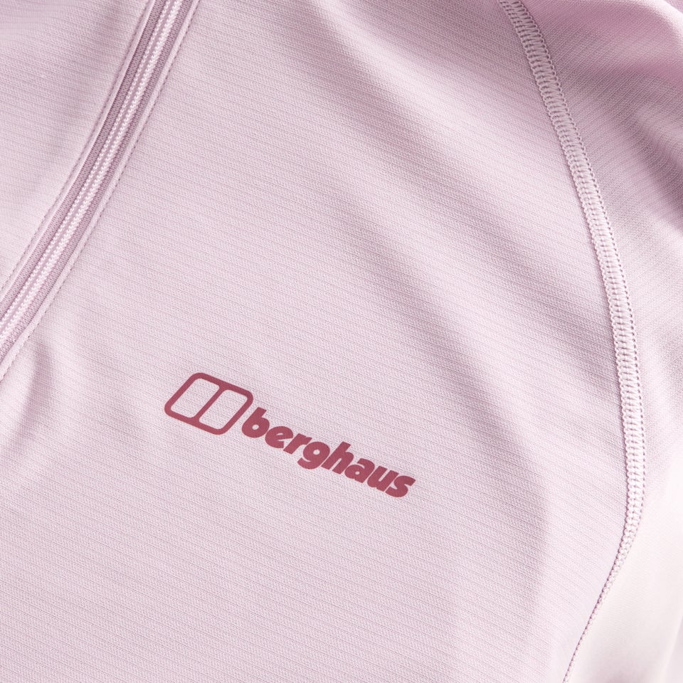 24/7 Half Zip Langarm-Shirt für Damen - Pink
