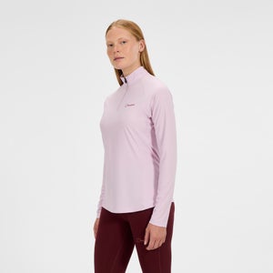 24/7 Half Zip Langarm-Shirt für Damen - Pink