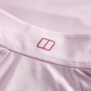 24/7 Half Zip Langarm-Shirt für Damen - Pink