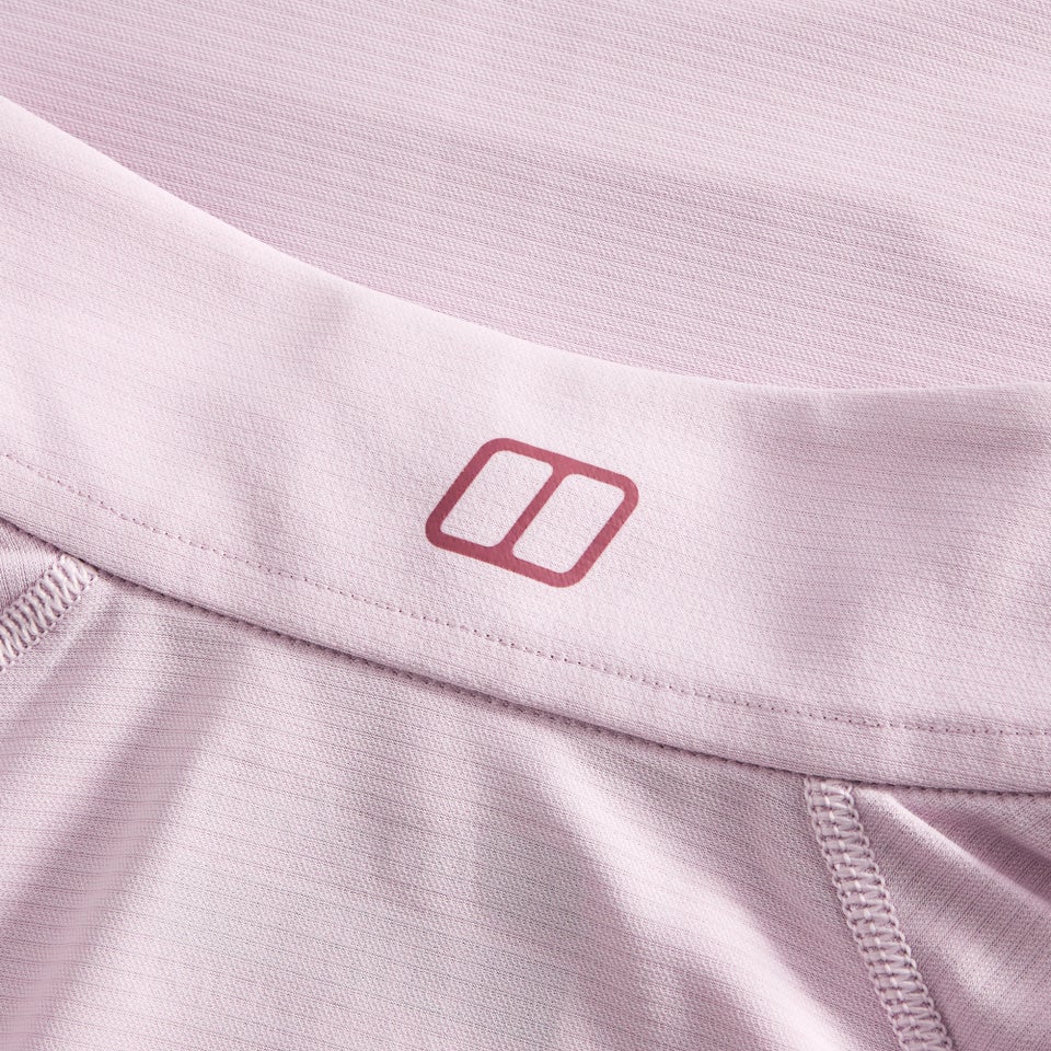 24/7 Half Zip Langarm-Shirt für Damen - Pink