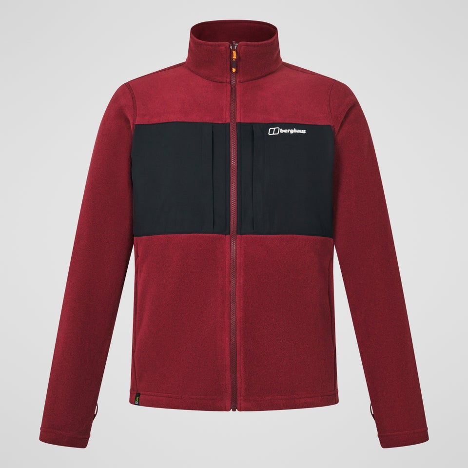 Prism Guide InterActive Polartec Fleecejacke für Herren  - Rot/Schwarz