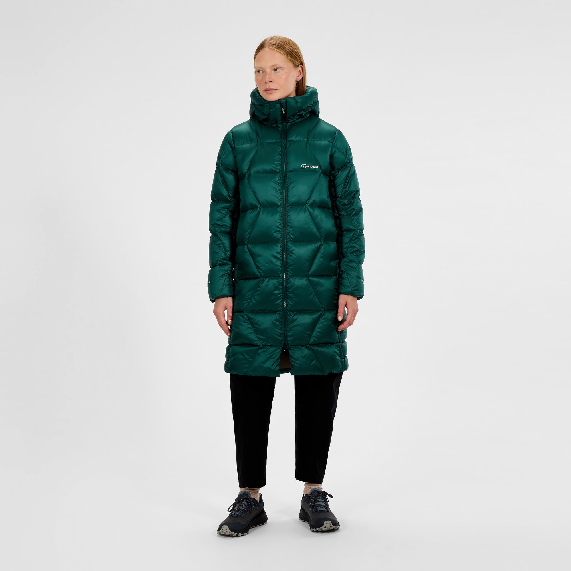 Women's Explorer Long Down Jacket - Green | Berghaus