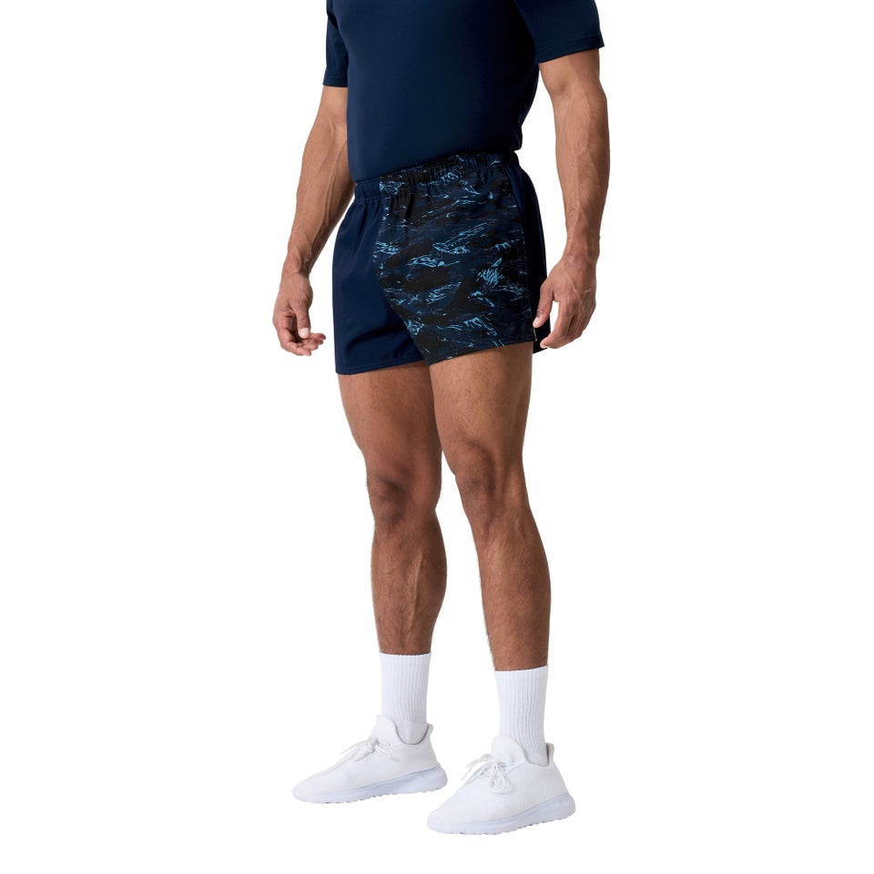 Mens Force Harlequin Drill Shorts Navy