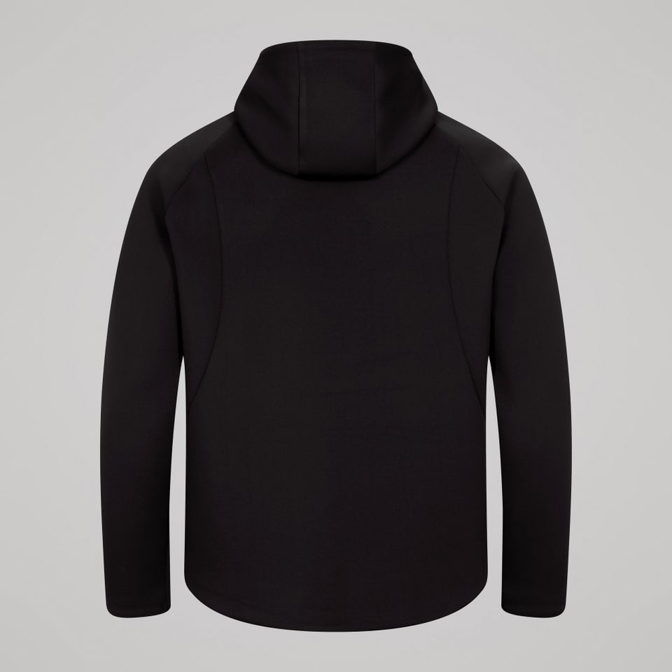 Mens Ireland Full Zip Tech Training Hoody Black/Green