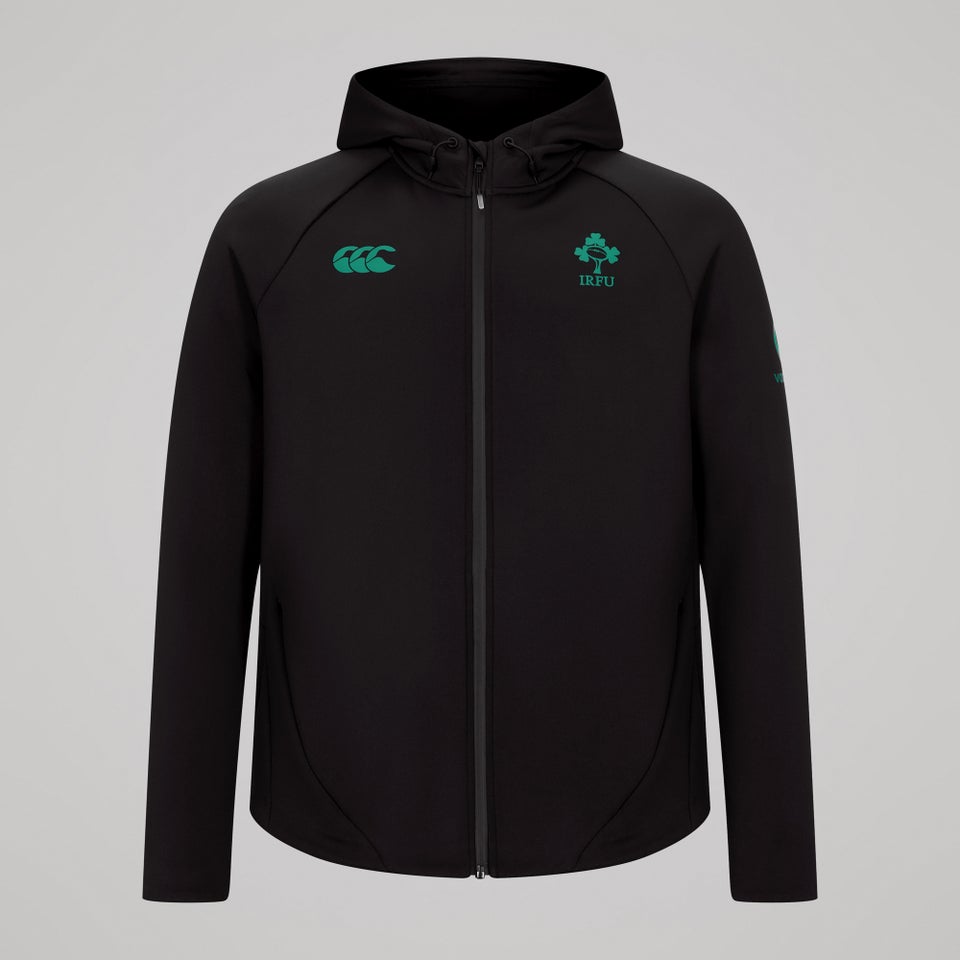 Mens Ireland Full Zip Tech Training Hoody Black/Green