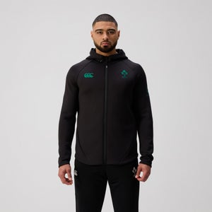 Mens Ireland Full Zip Tech Training Hoody Black/Green