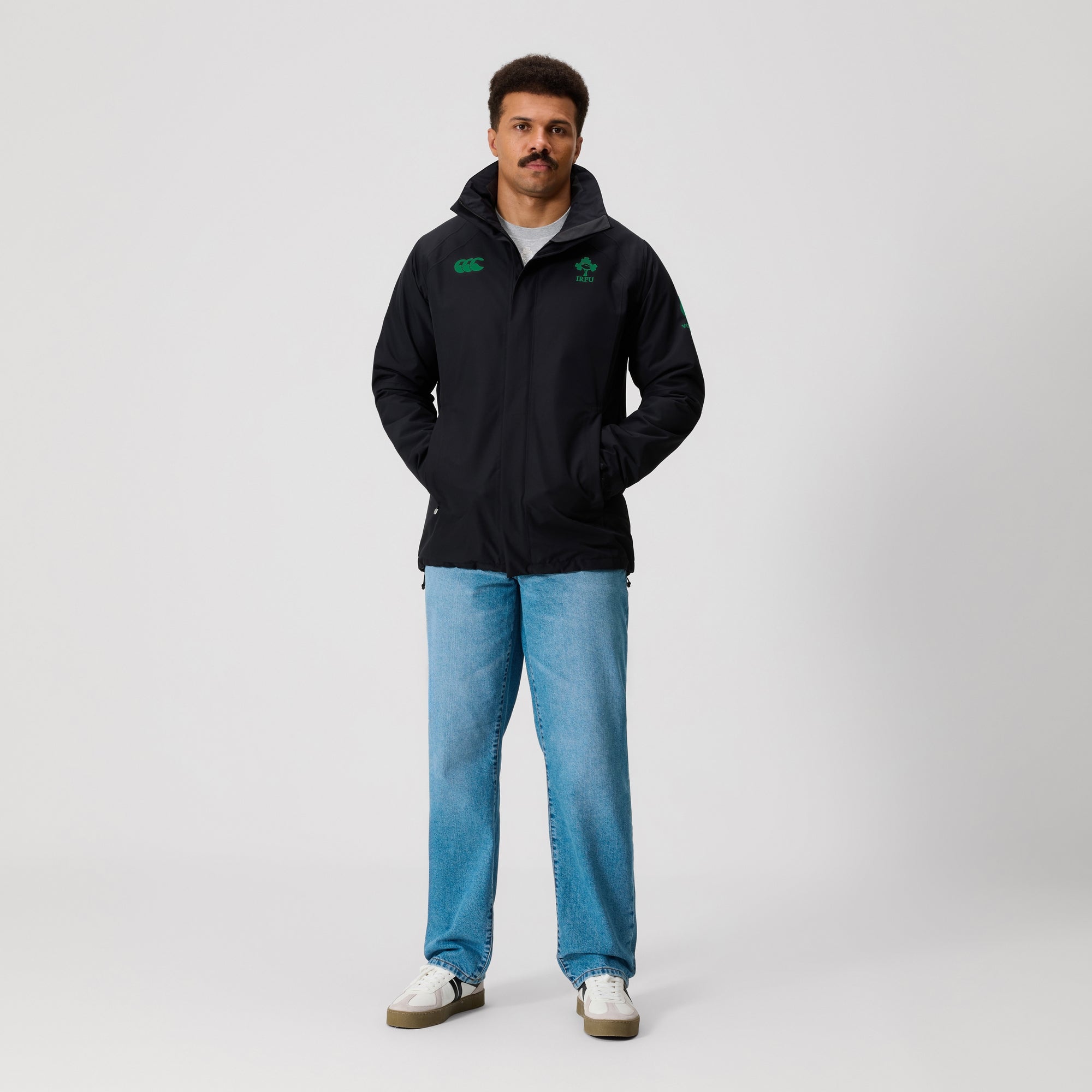 Mens Ireland Water Resistant Insulated Jacket Black | Canterbury