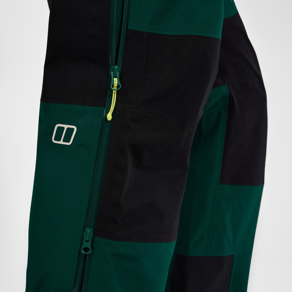 Men's Ridge-Seeker Waterproof Pant Black - Green/Black