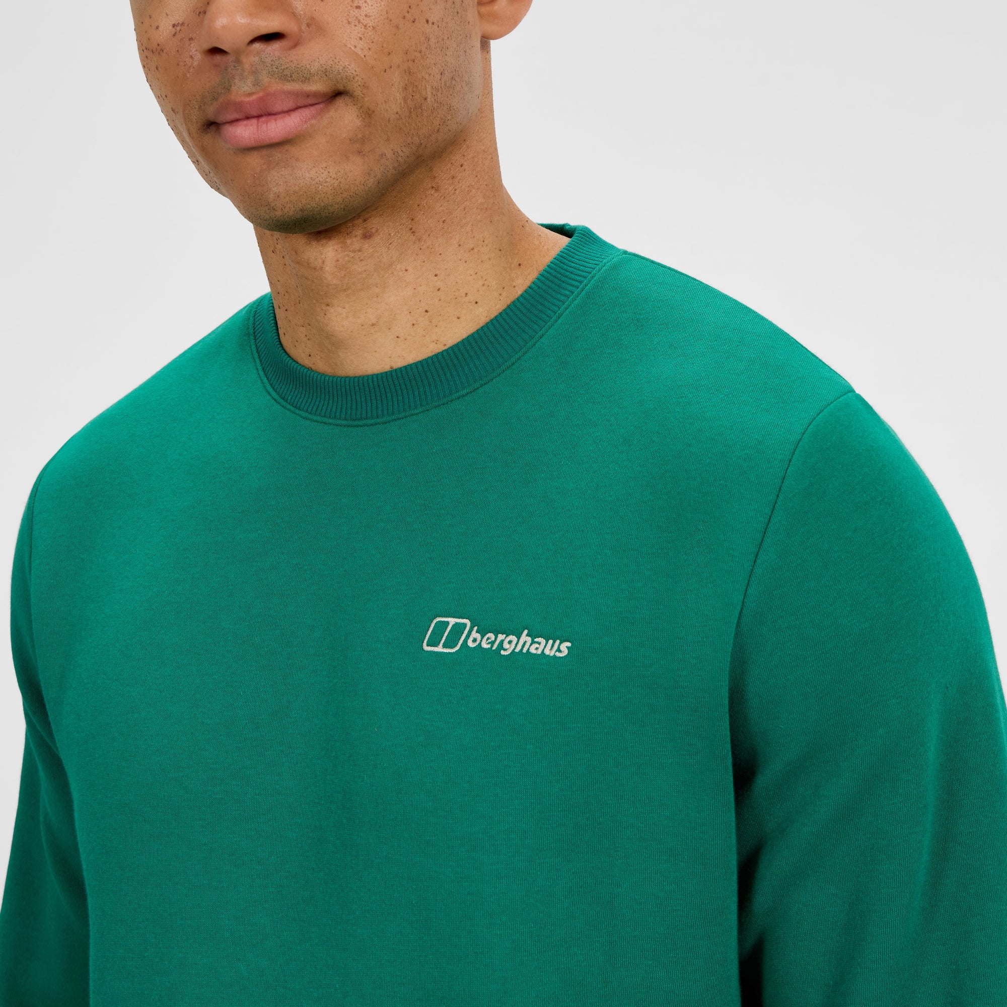 Men's Logo Crew Sweater - Green | Berghaus