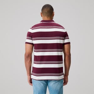 MENS FUNDAMENTALS ENGINEERED STRIPE POLO FIG